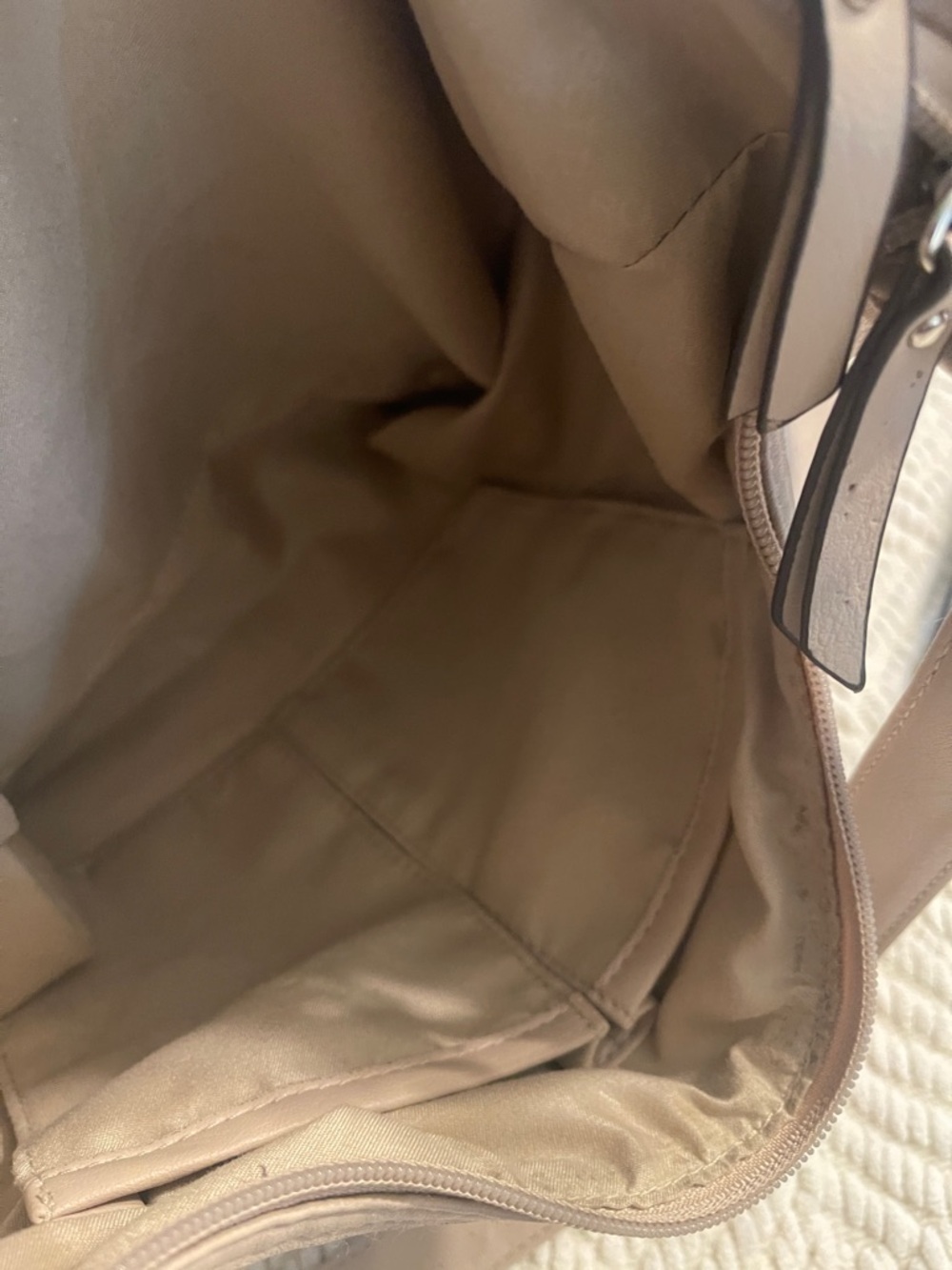 Rosetti Taupe Shoulder Bag with Front Zip Pocket - Picture 4 of 8